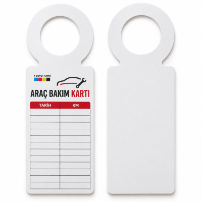 Özel Kesim Araç Bakım Kartı